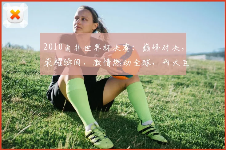 2010南非世界杯决赛：巅峰对决，荣耀瞬间，激情燃动全球，两大巨星争霸